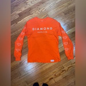 Diamond Supply Co. Orange Long Sleeve